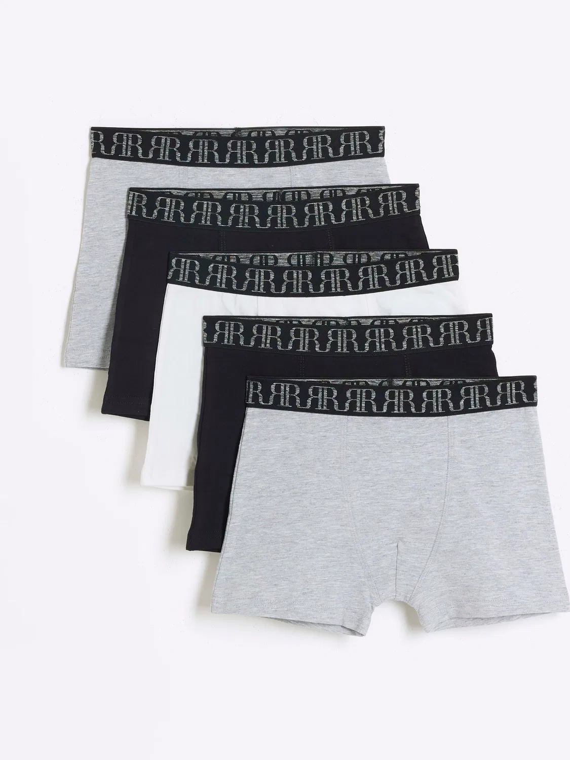Боксеры 5 пар River Island, серый меланж