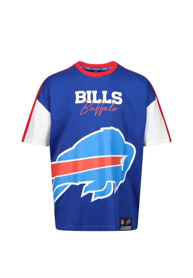 

Футболка nfl bills buffalo cut and sew oversize для всех фанатов buffalo bills Re:Covered, синий