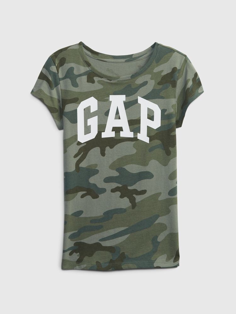 

Детская футболка с логотипом Gap, зеленый