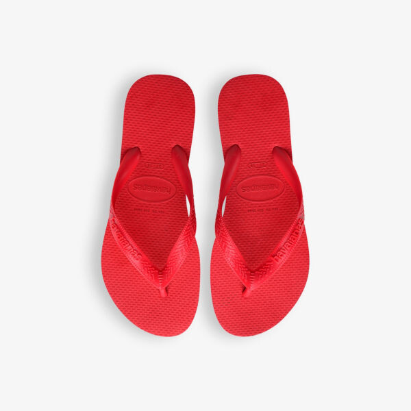 Резиновые шлепанцы с тисненым логотипом Havaianas, красный — фото 2