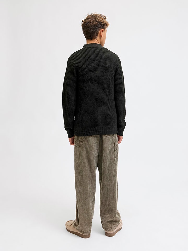 JACK & JONES Junior Кардиган «Коннор» черного цвета — фото 4