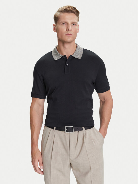 

Поло regular fit H-Parlay 302 50545487 Boss, чёрный