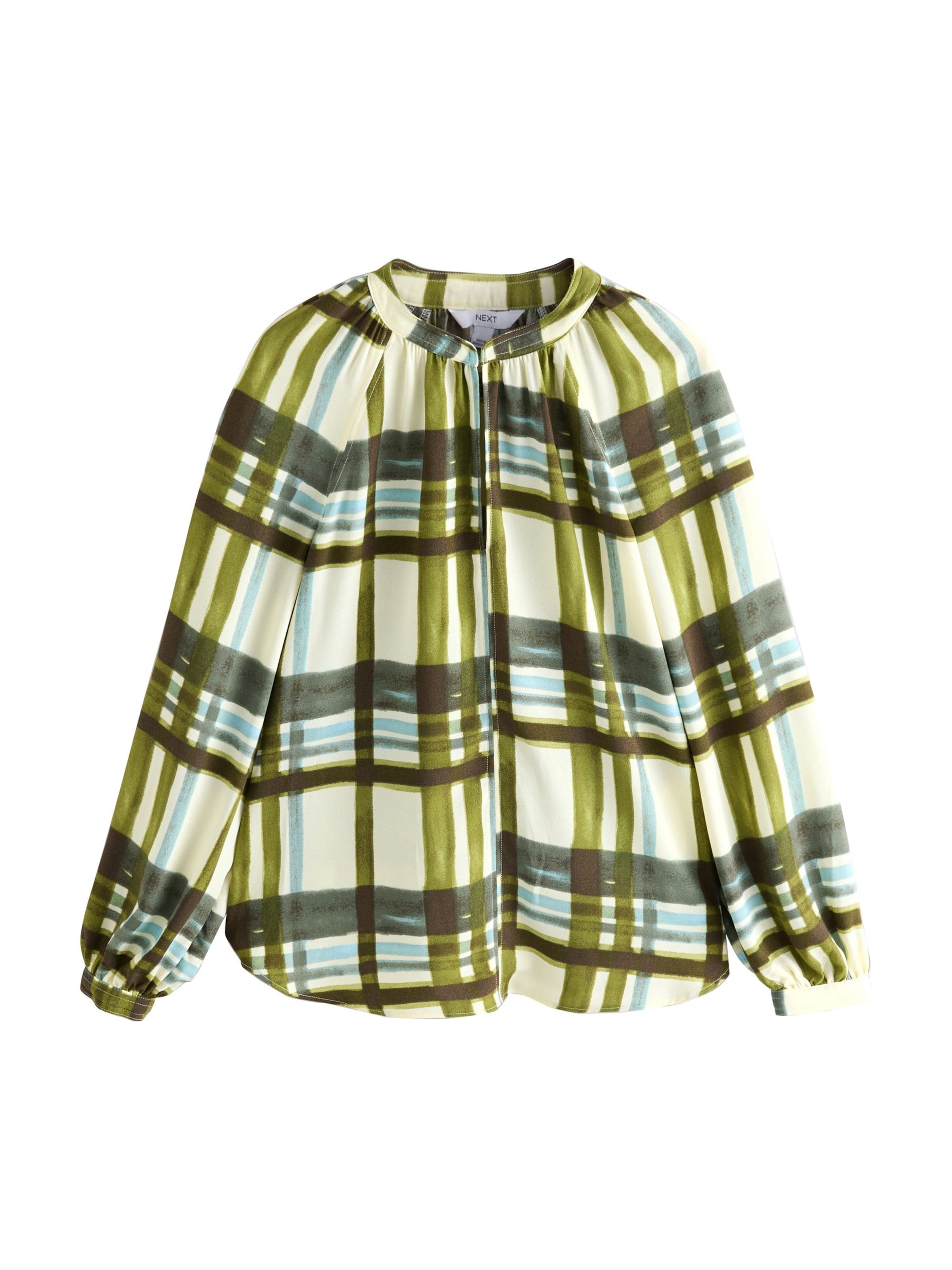 Next Блуза в цветах Olive, Pastel Green, Dark Green