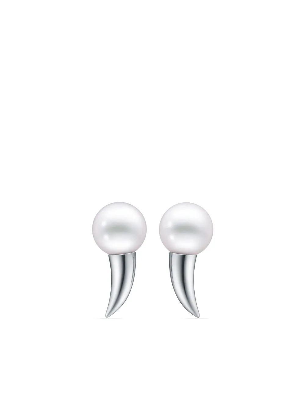 

Серьга Collection Line Danger Fang из белого золота с жемчугом TASAKI, серебяный