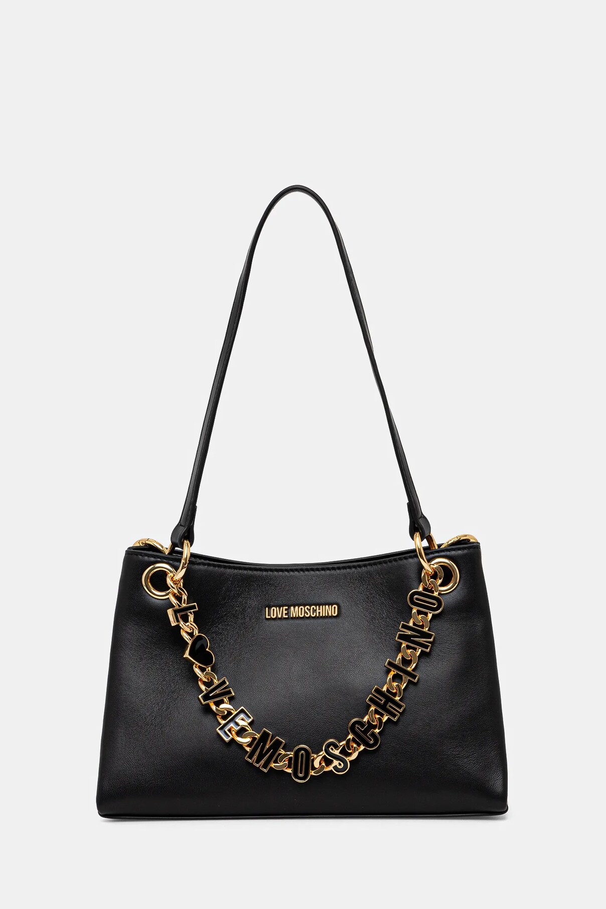 

Кожаная сумка Love Moschino, черный