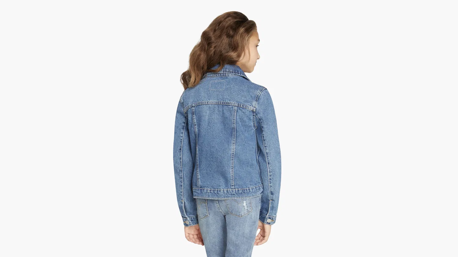 Куртка дальнобойщика для девочек 7-16 лет Levi's, Medium Wash — фото 3