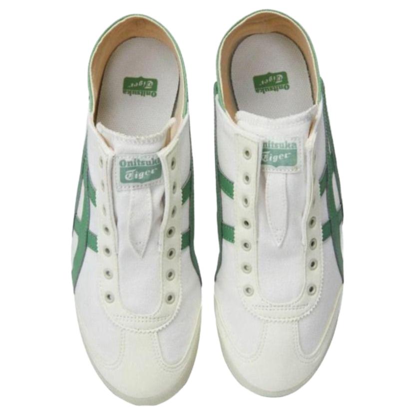 Onitsuka Tiger Мексика 66 нескользящие износостойкие низкие кеды унисекс белый зеленый, цвет White Green — фото 3