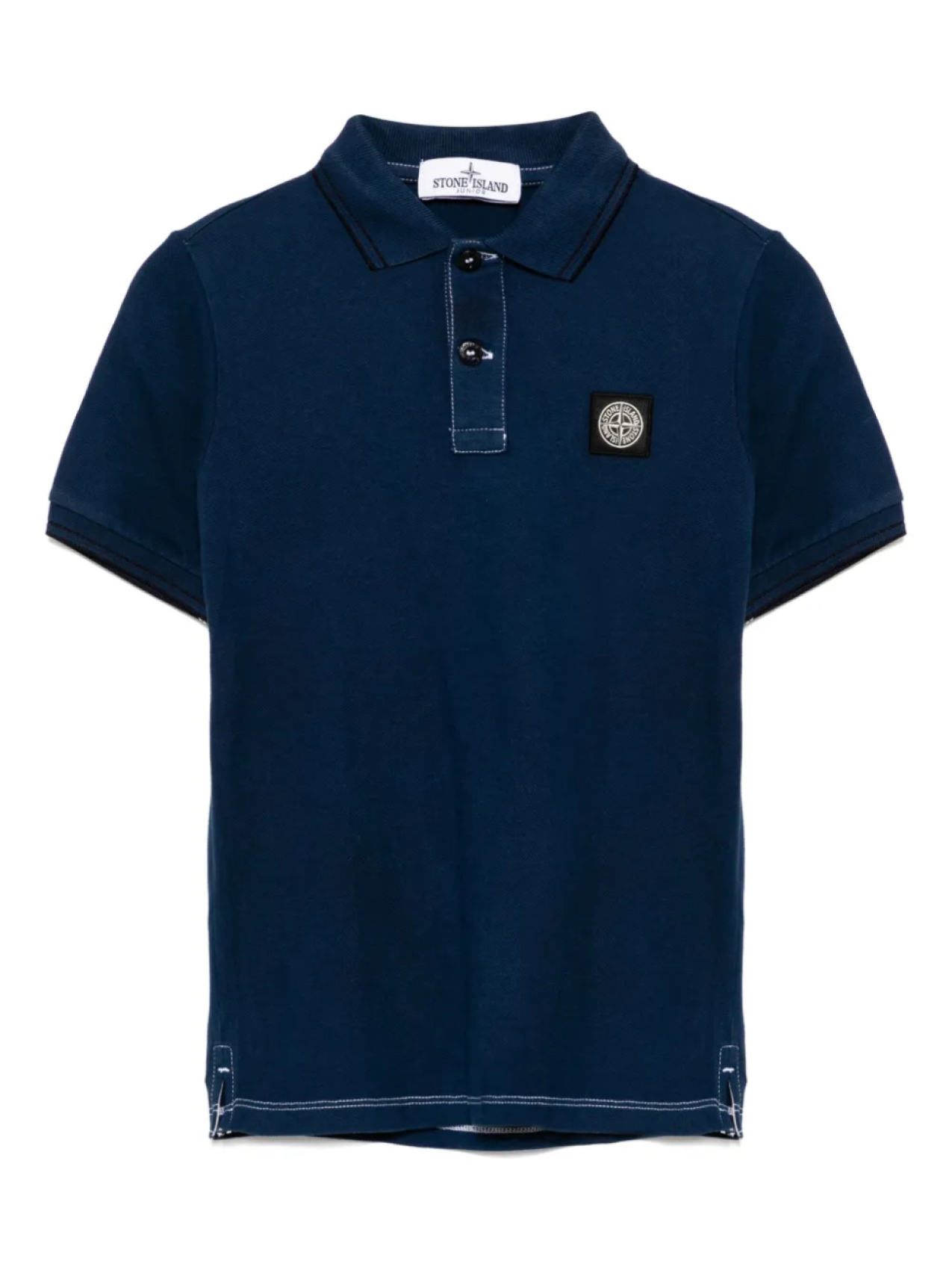 

Рубашка поло с логотипом Stone Island Junior, синий