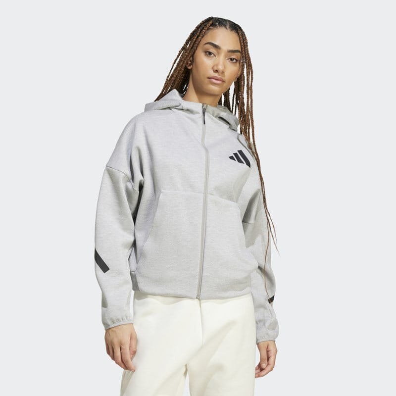 

Женская толстовка с капюшоном zne Adidas, серый