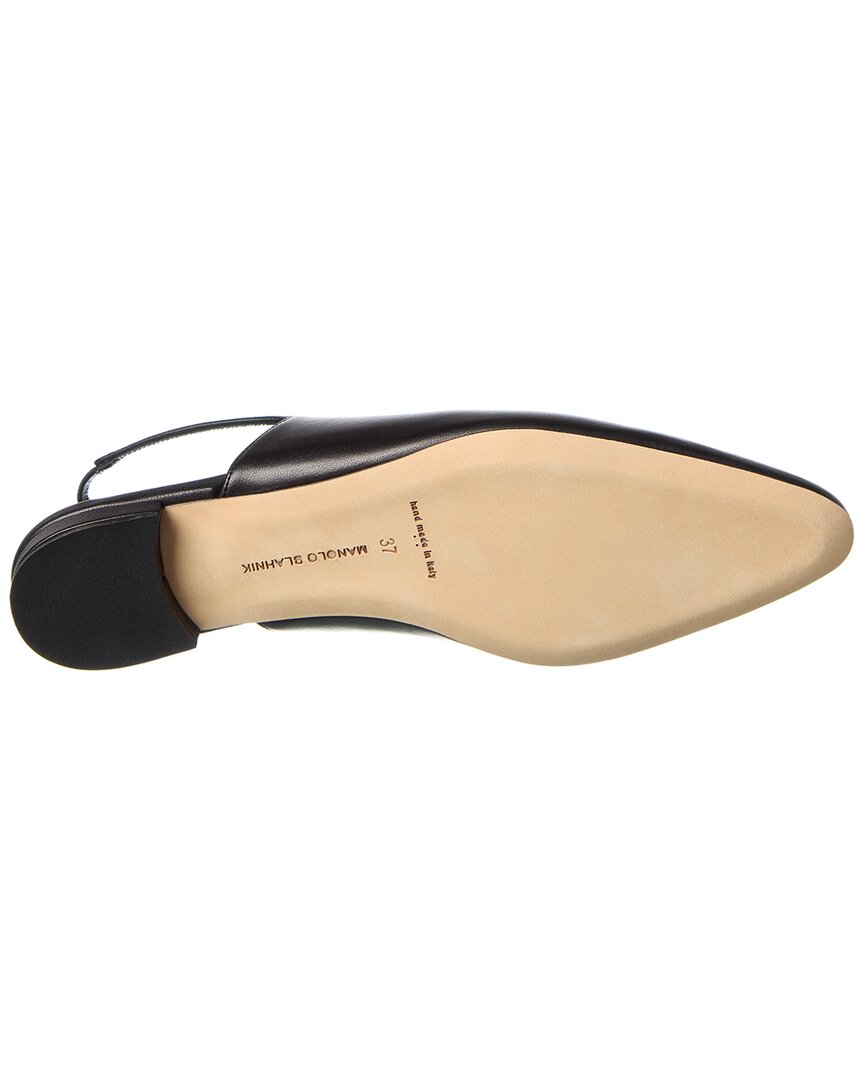 Манос Бланик Савра Кожаные Туфли-лодочки Manolo Blahnik, черный — фото 4