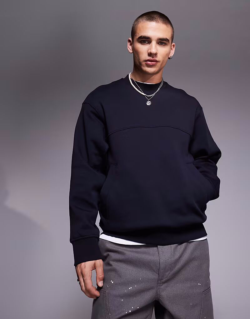 

Толстовка с логотипом Armani Exchange темно-синего цвета