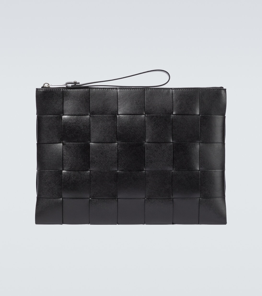 

Кожаный клатч Intreccio Bottega Veneta, черный
