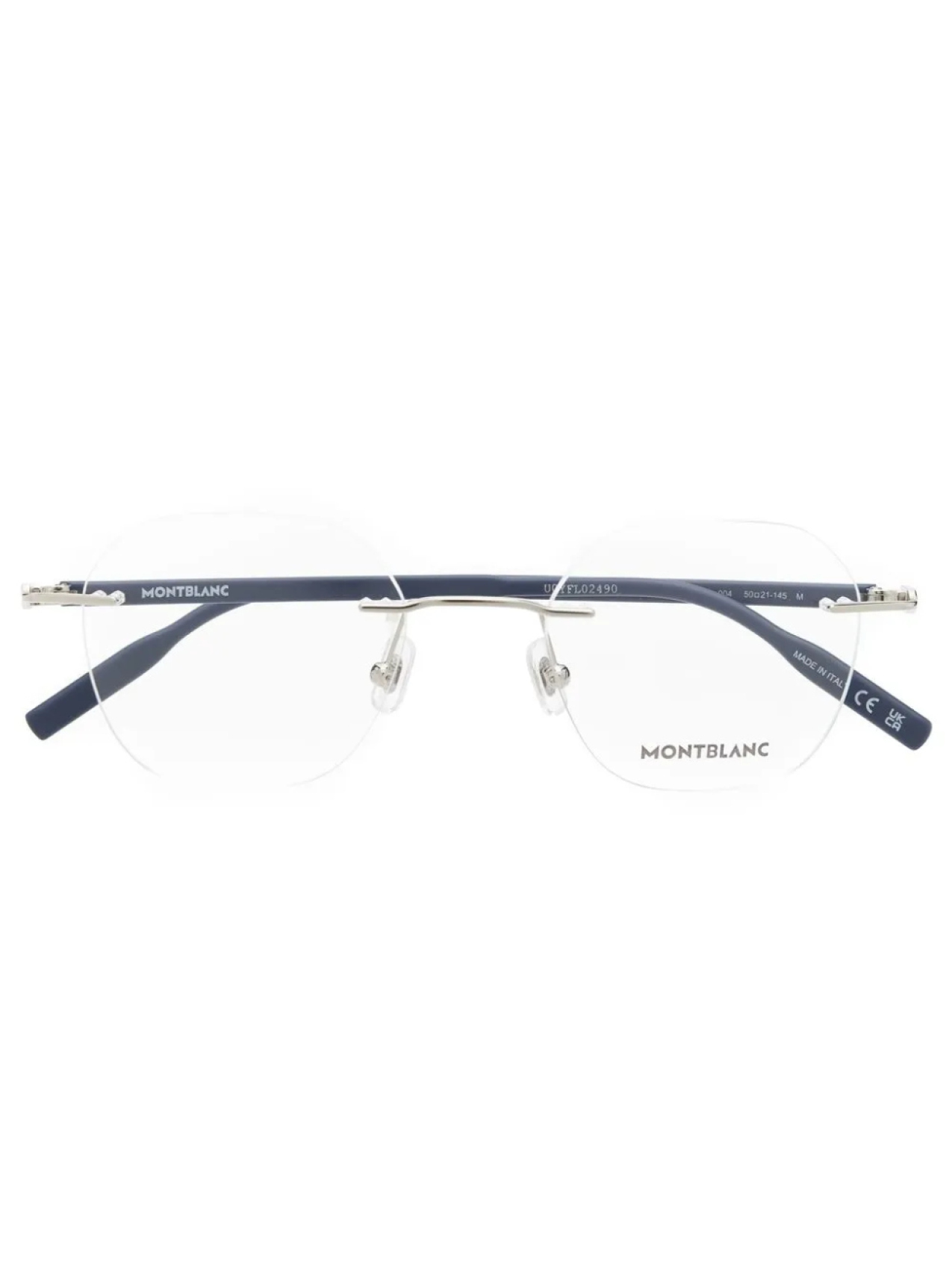 

Montblanc очки в безободковой оправе, синий