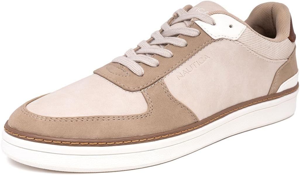 

Мужские классические кроссовки на шнуровке Nautica с низким верхом - стильная и удобная повседневная обувь, Sand-savar
