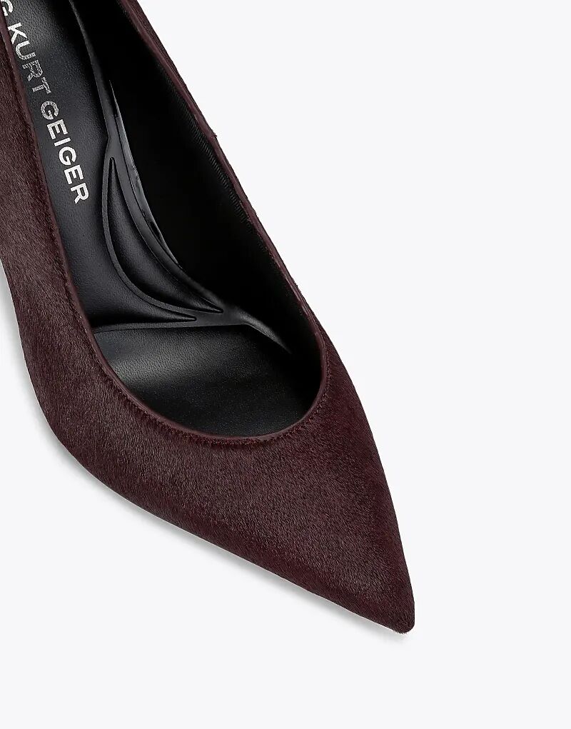 Туфли на каблуках KG Kurt Geiger Nala винного цвета — фото 3