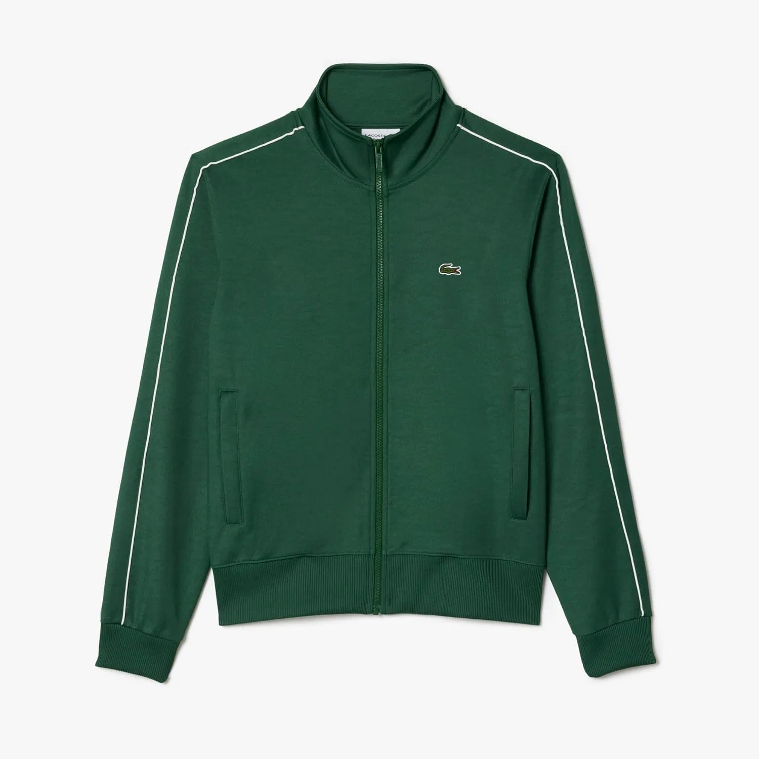Мужская спортивная куртка Lacoste Paris pique на молнии, спереди, синий — фото 3