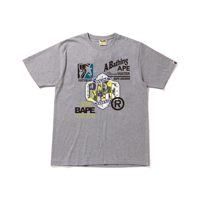

Футболка мужская A Bathing Ape, серый