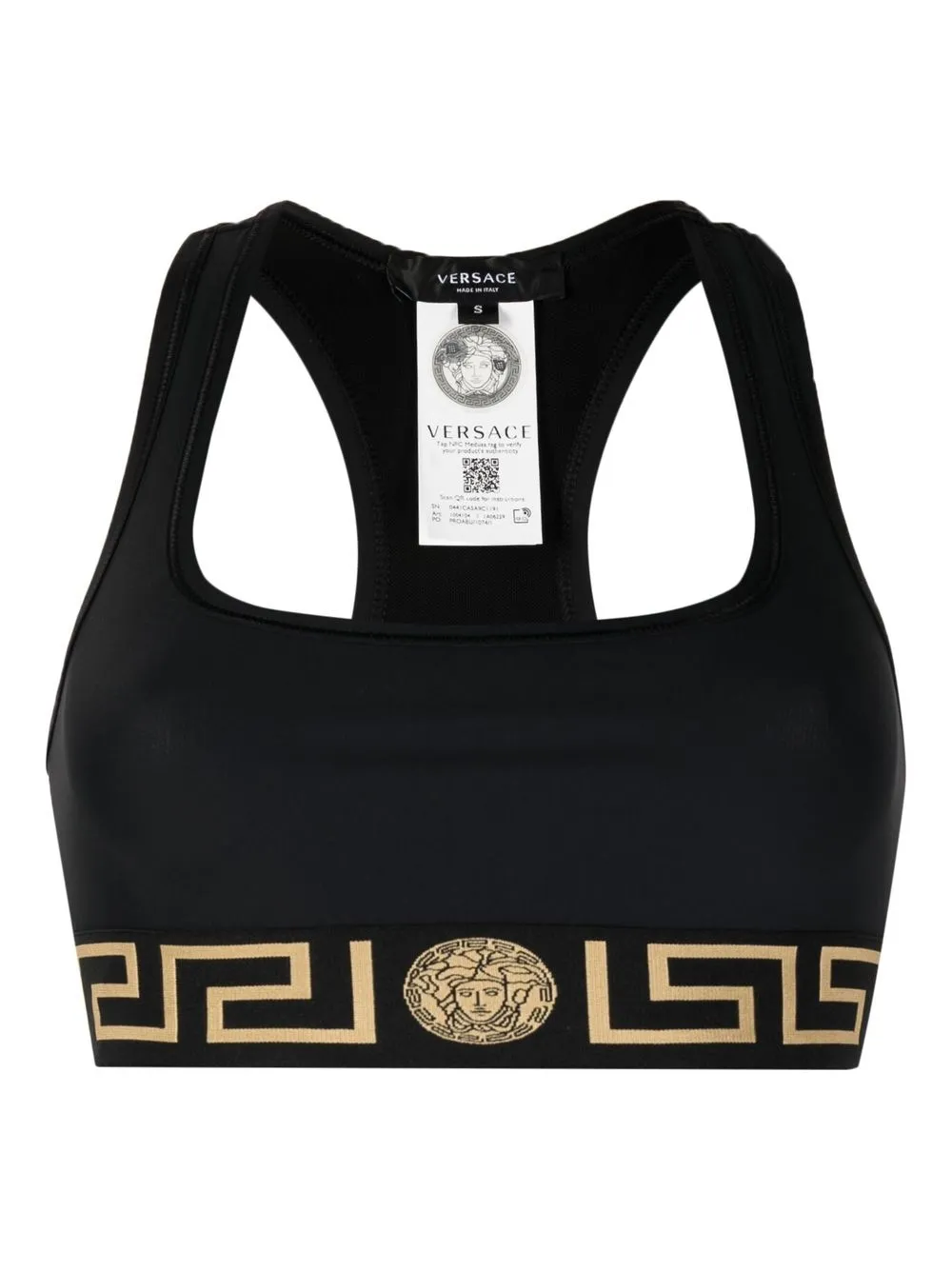 

Спортивный бюстгальтер Greca VERSACE, черный