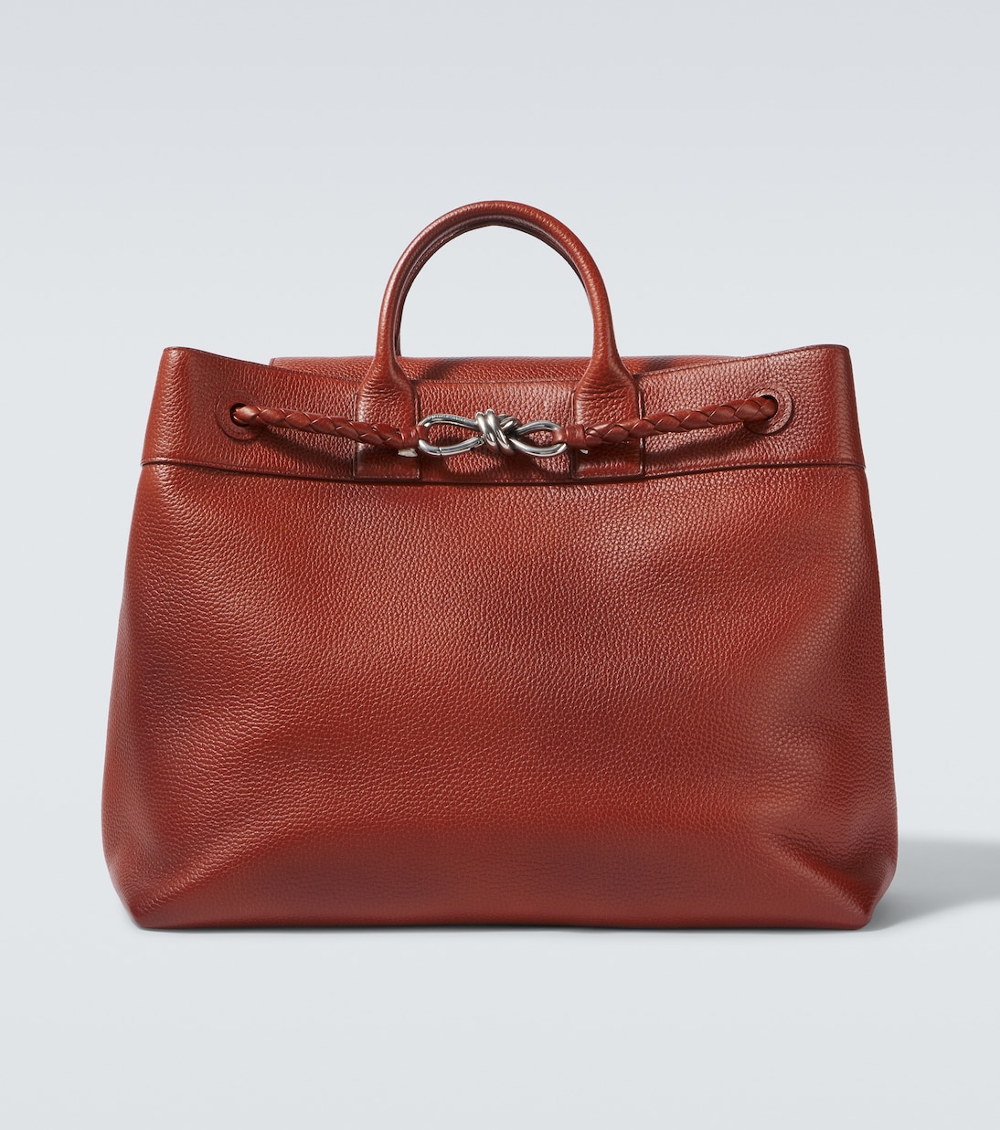 

Сумка-тоут Andiamo Voyager из кожи Bottega Veneta, Mou-Vintage Silver