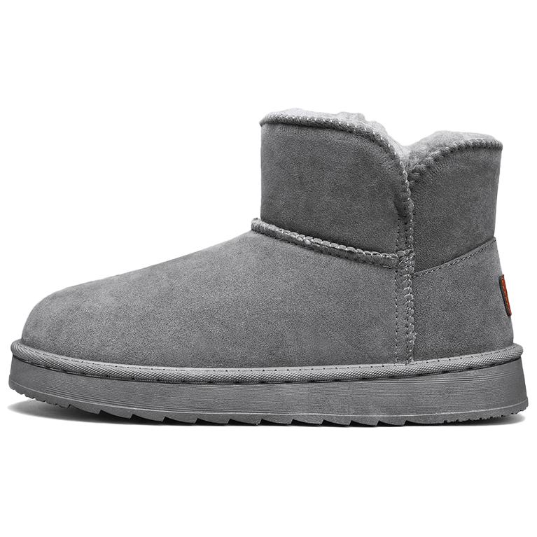 

RBV Утепленные короткие зимние сапоги унисекс серые, цвет Gray
