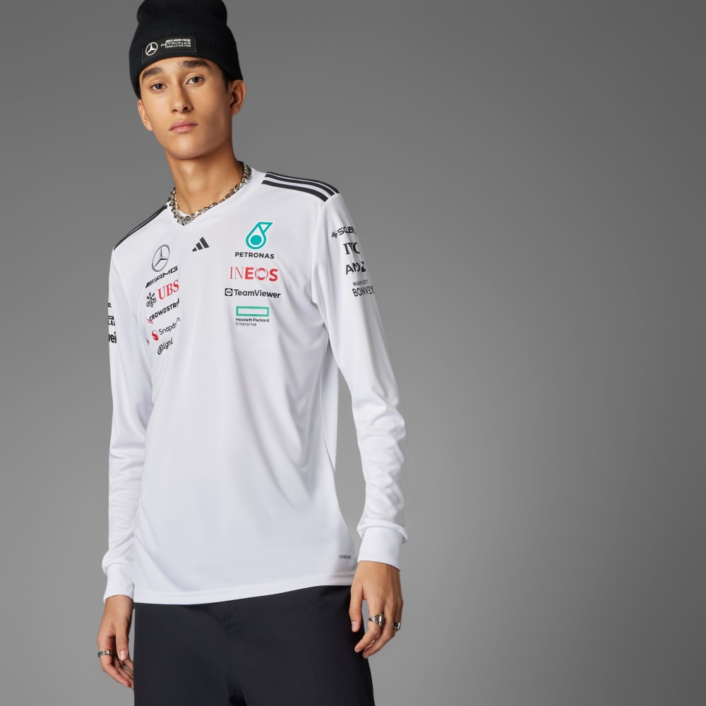 

Джерси Adidas MERCEDES - AMG PETRONAS FORMULA ONE TEAM DRIVER JERSEY, белый/черный