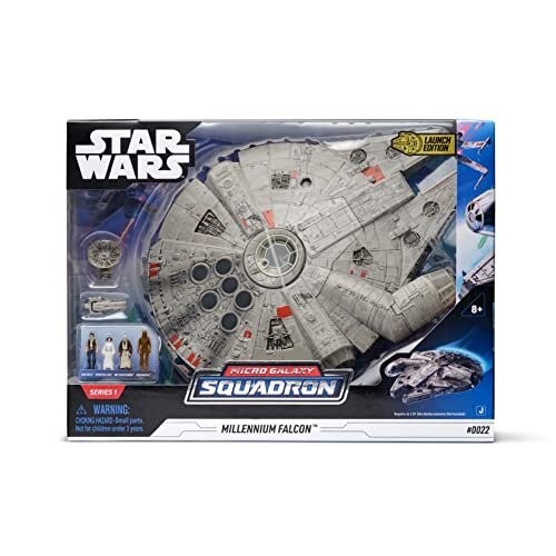 

Bizak Star Wars Micro Galaxy Squadron, корабль Milean Falcon с Lux и Sound, включает 4 фигурки (62610022)