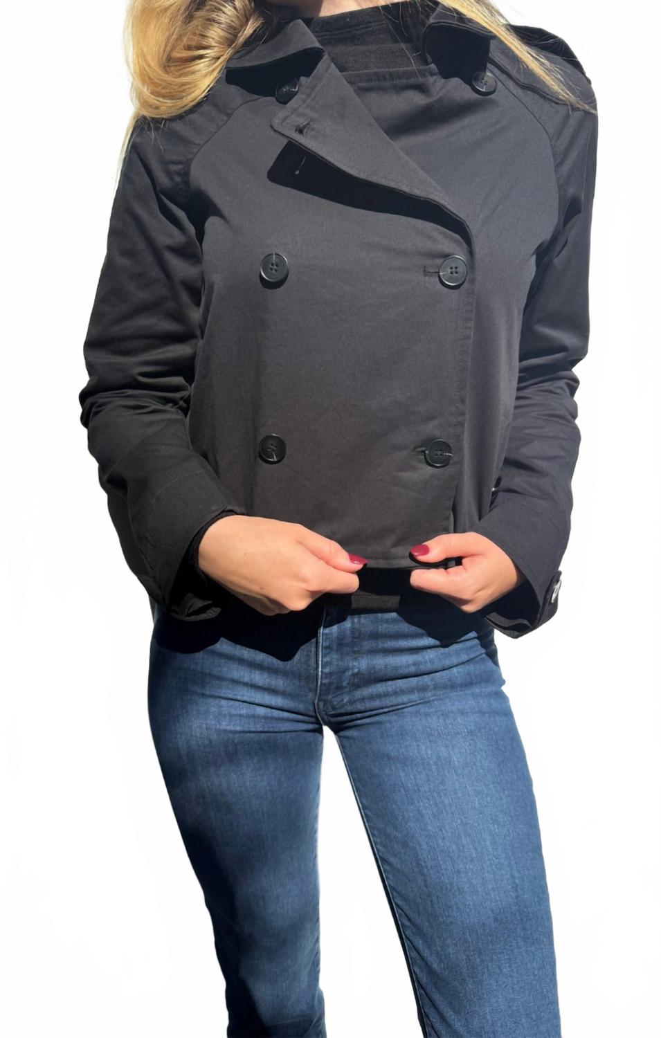 

Bobi Укороченный тренч черного цвета