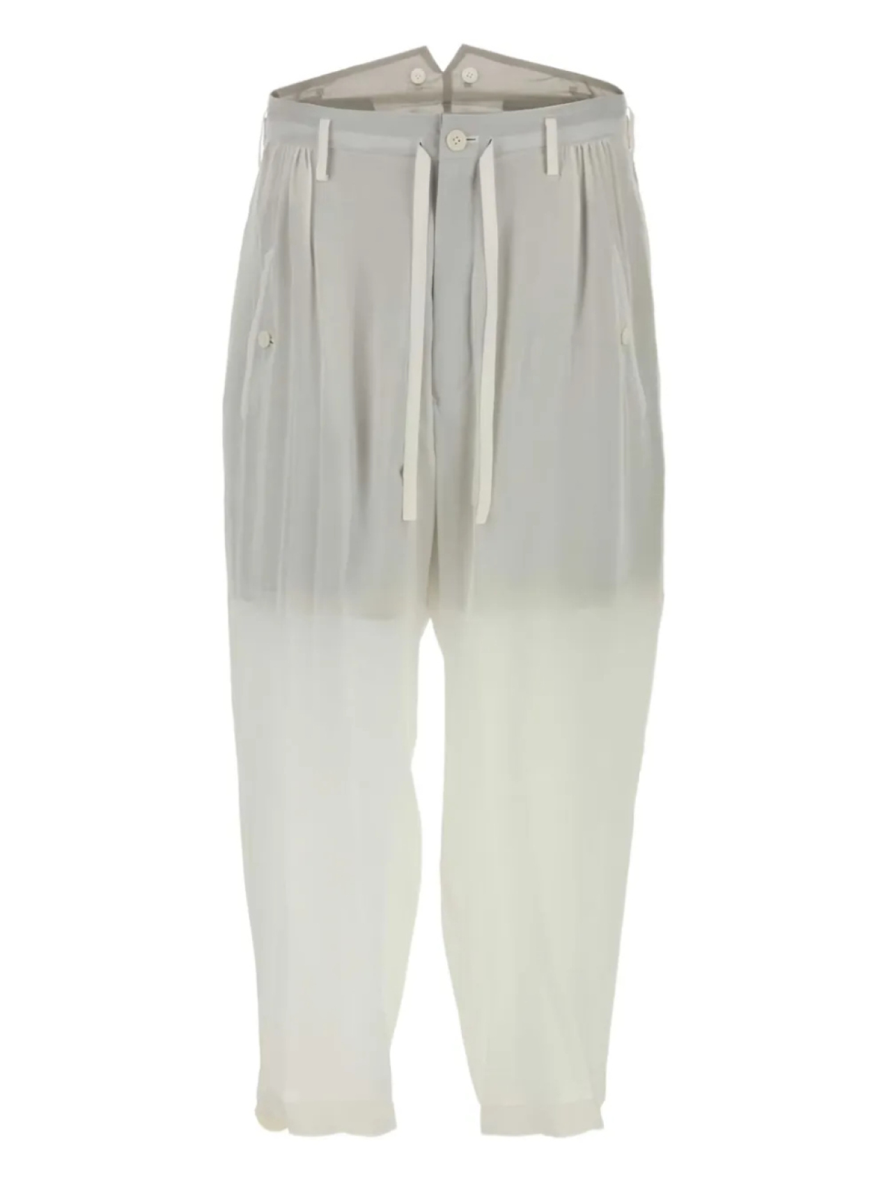 

Шелковые брюки Yohji Yamamoto, белый