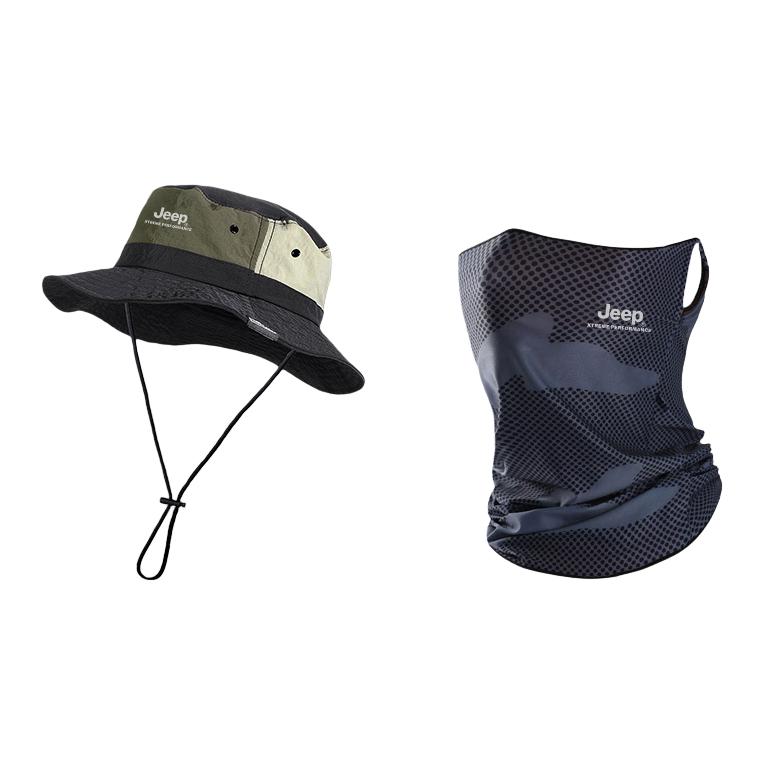 

Jeep Полиамидная панама унисекс, Black Two-Piece Set (Hats & Caps+Camouflage Dark Gray Ear-over Face Mask)