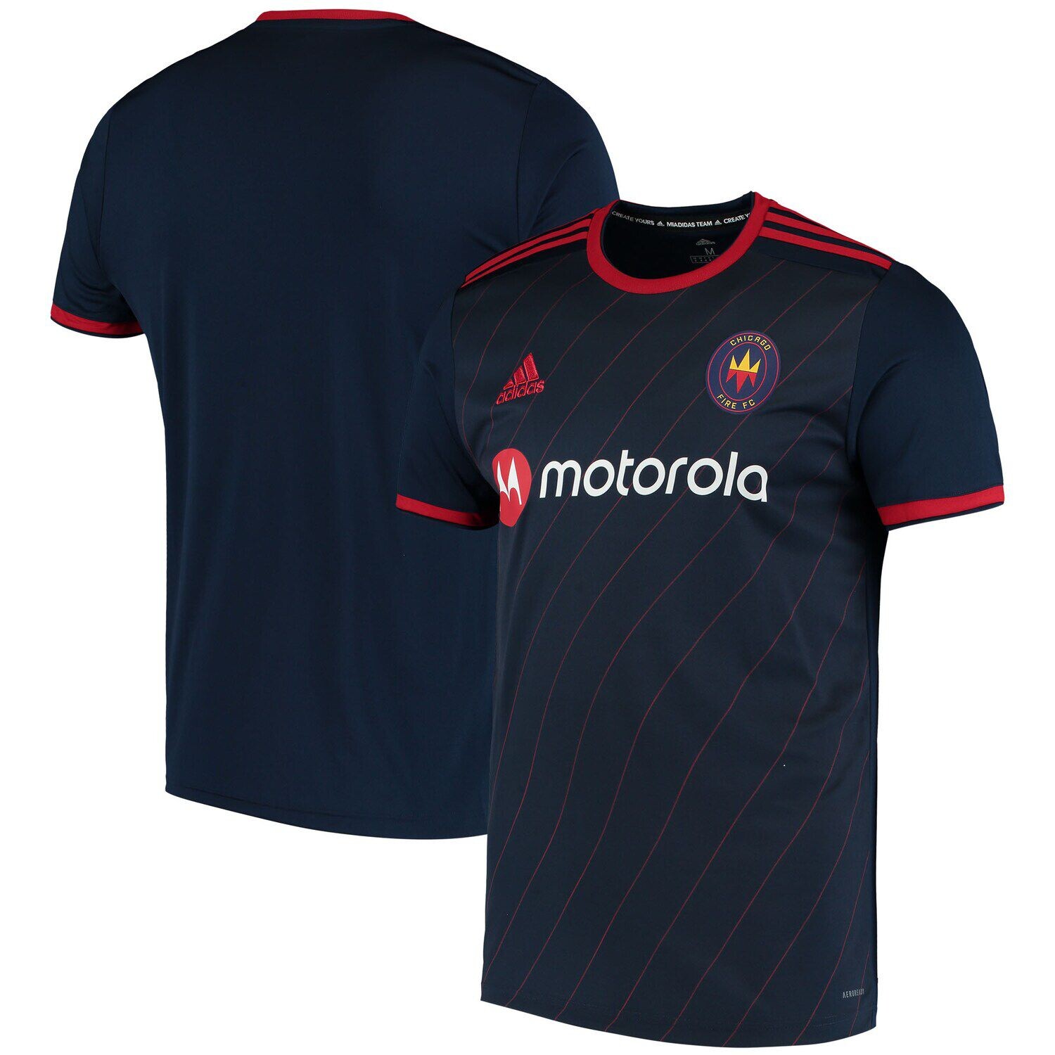 

Мужской темно-синий Джерси Chicago Fire 2020 Replica Blank Primary Jersey adidas