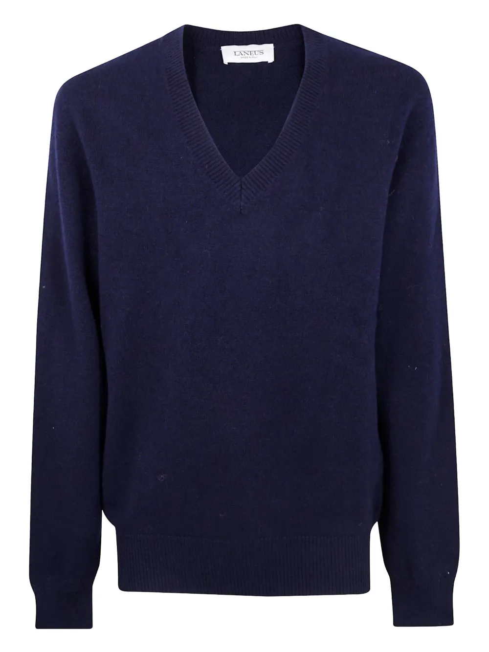 

Джемпер из мериноса с V-образным вырезом Laneus, синий