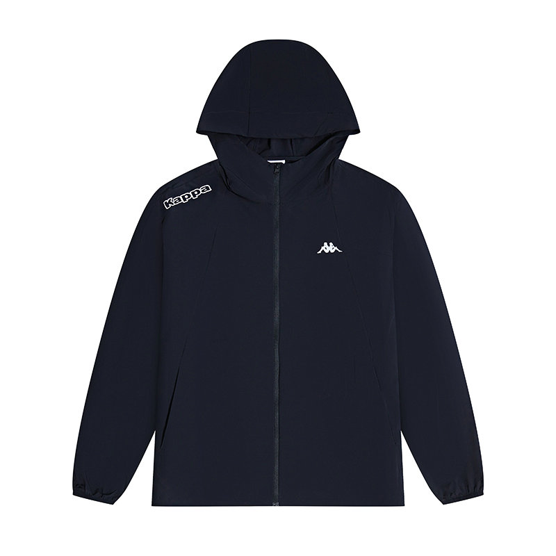 

Kappa Ветровка мужская черная ветрозащитная с защитой от ультрафиолета дышащая, Black-990