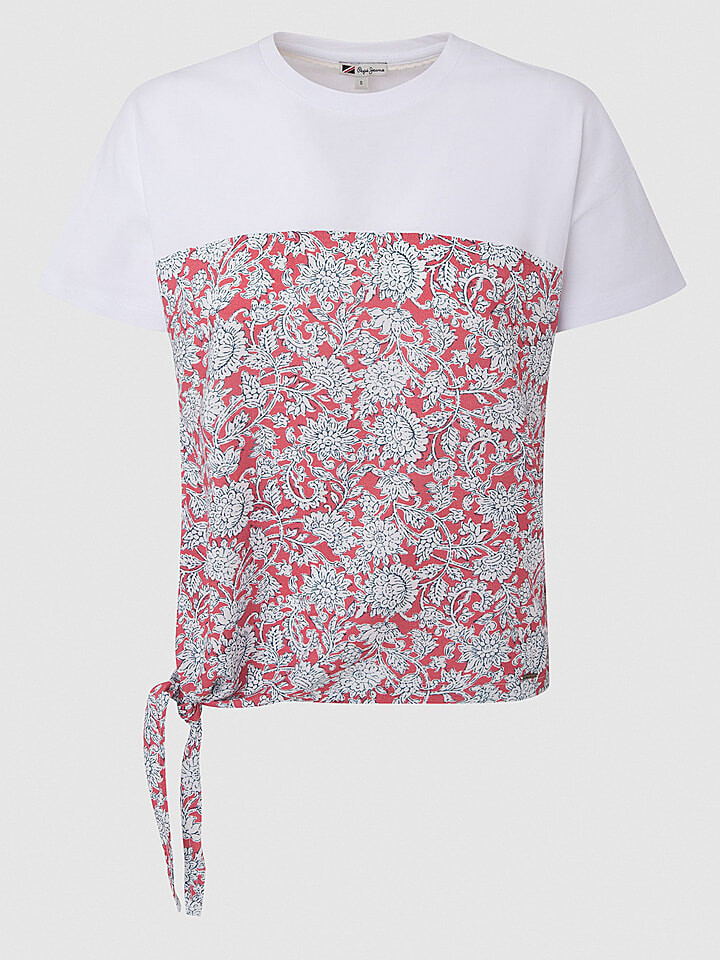 

Футболка Pepe Jeans, цвет weiß/rot