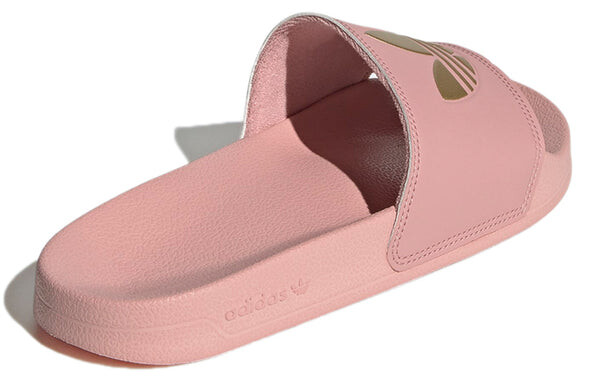 Тапочки adilette lite slide 'wonder mauve matte gold' Adidas, розовый — фото 4