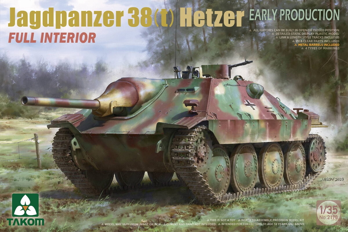 

Jagdpanzer 38(t) Hetzer (ранний) 1:35 Takom 2170