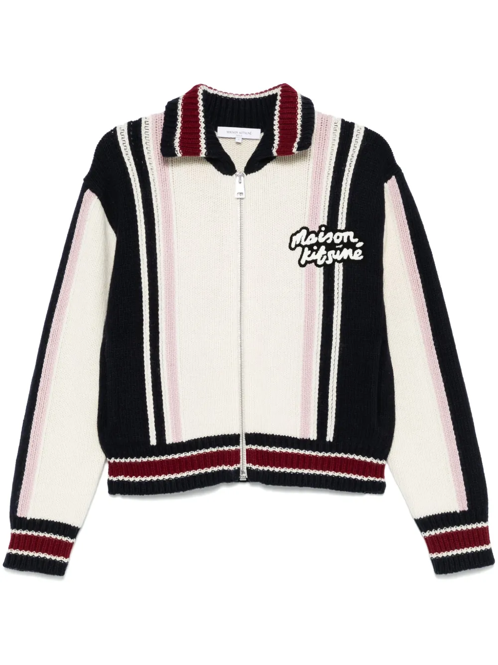 

Кардиган с вышитым логотипом Maison Kitsuné, нейтральный