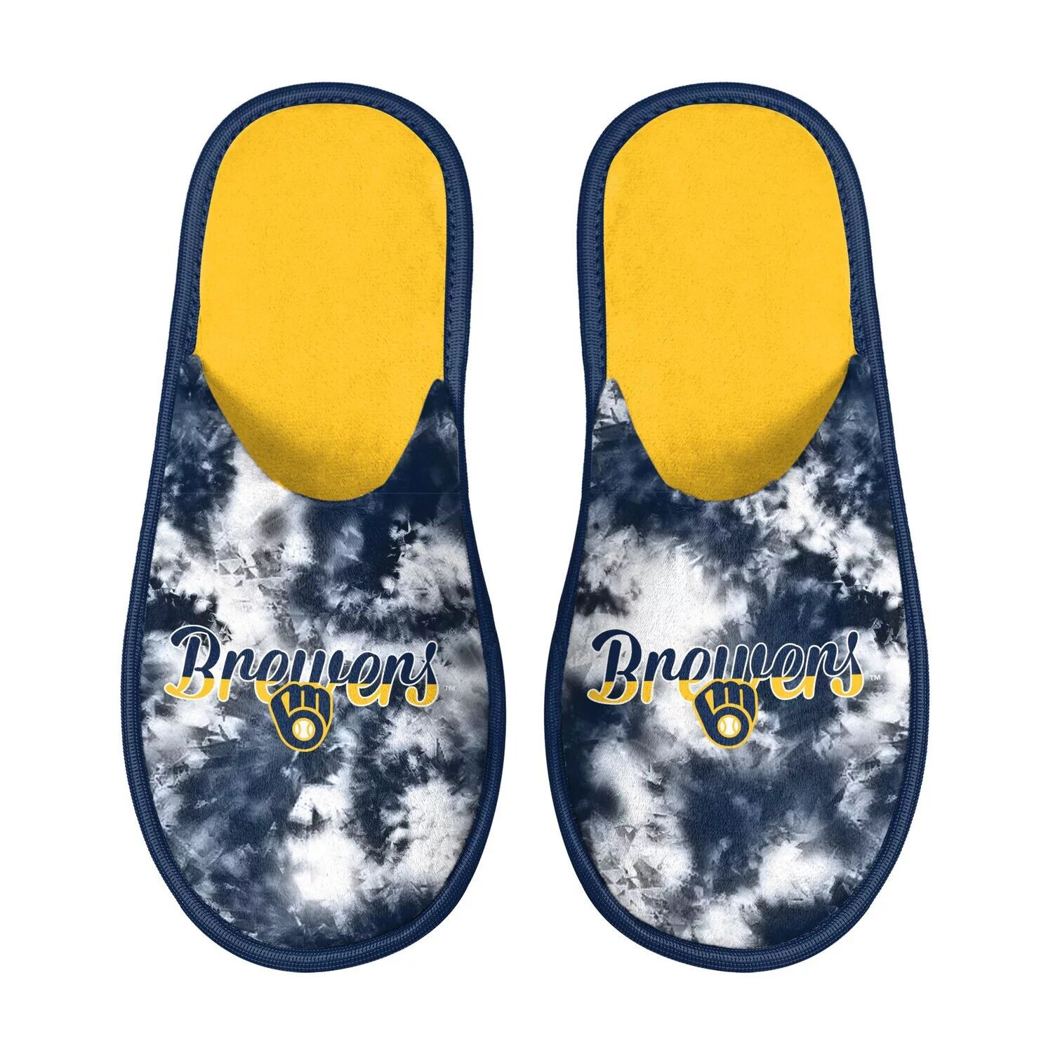 

Женские шлепанцы FOCO Milwaukee Brewers Team Scuff