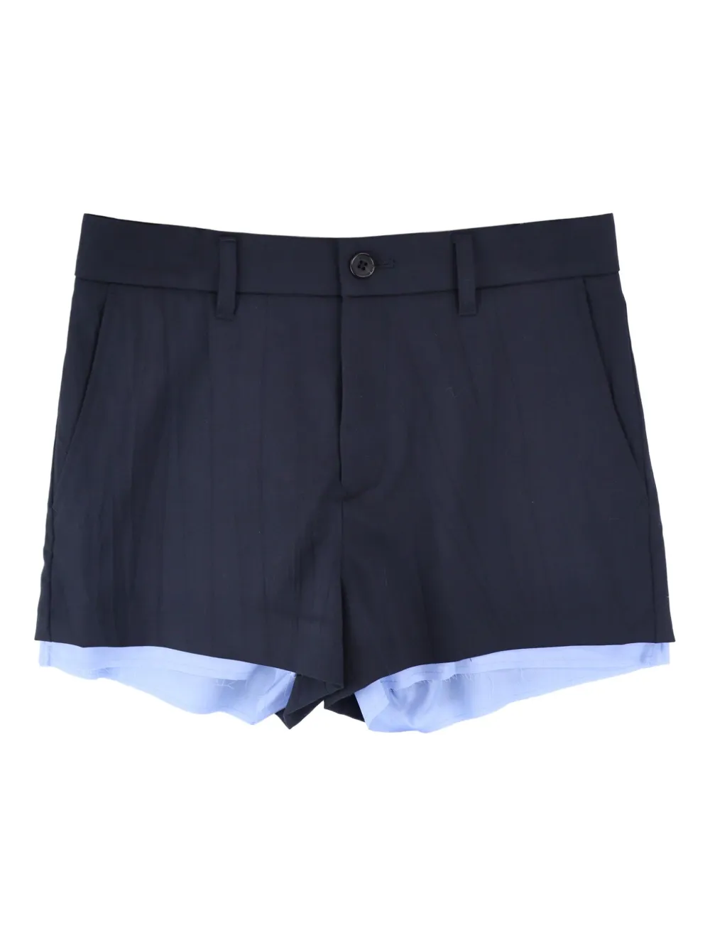 

Шорты строгого кроя в тонкую полоску AMBUSH, синий