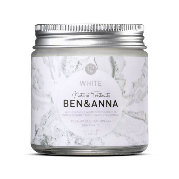

Натуральная отбеливающая зубная паста белая, 100 мл Ben&Anna Natural toothpaste