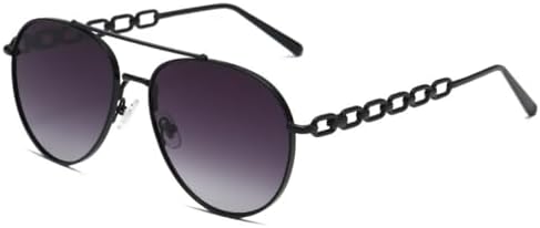 

2027 Розовые солнцезащитные очки с цепочкой для женщин. Стильные солнцезащитные очки с круглой золотой верхней перекладиной, металлическая оправа, защита от УФ-излучения UV400 MTZJH, C4