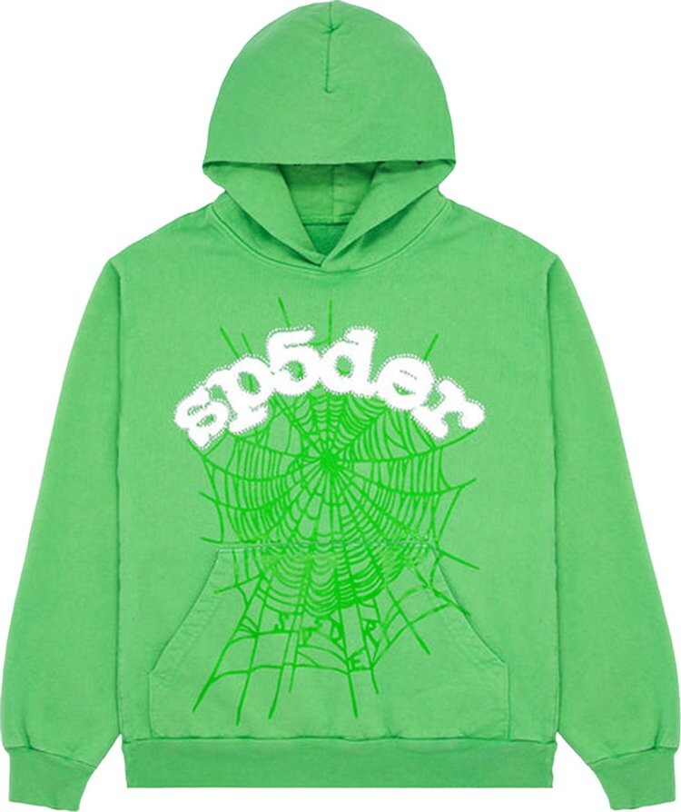 

Худи Sp5der Web Hoodie 'Slime Green', зеленый