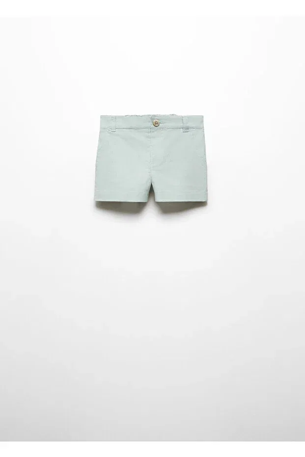 Детские шорты для мальчиков из льна Mango Woman, Pastel Green