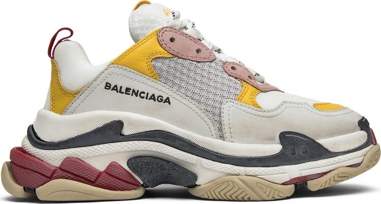 

Кроссовки Balenciaga Wmns Triple S Trainer White Yellow 2018, белый