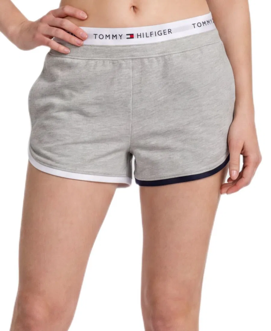 Шорты-боксеры из французского терри с эластичным поясом Tommy Hilfiger, Heather Grey