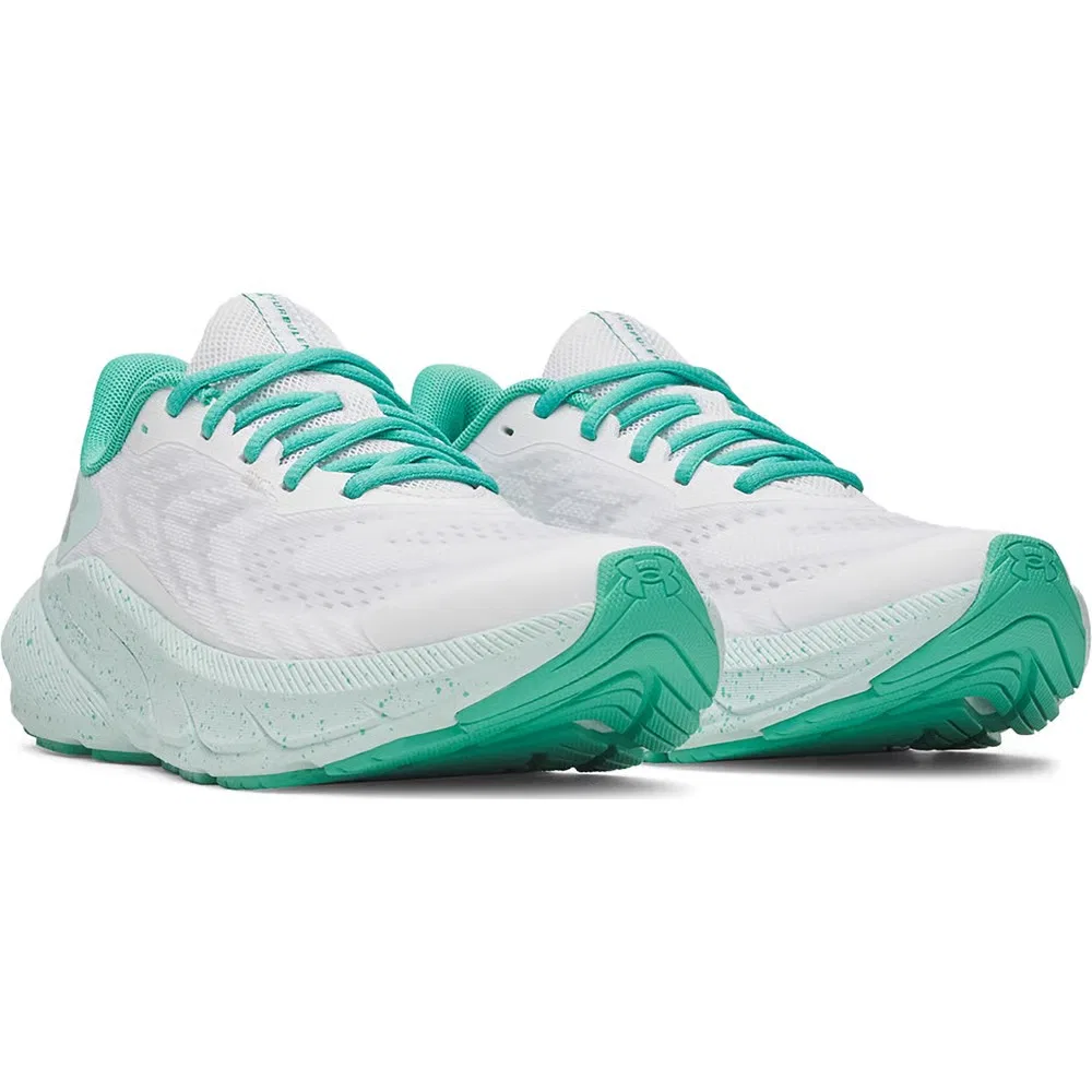 Детские беговые кроссовки Charged+ Turbulence 3 Under Armour, White/Mint/Silver