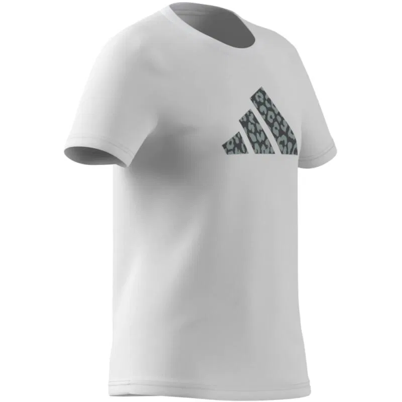 Детская футболка с принтом Adidas Animal Print, Цвет Weiss — фото 3