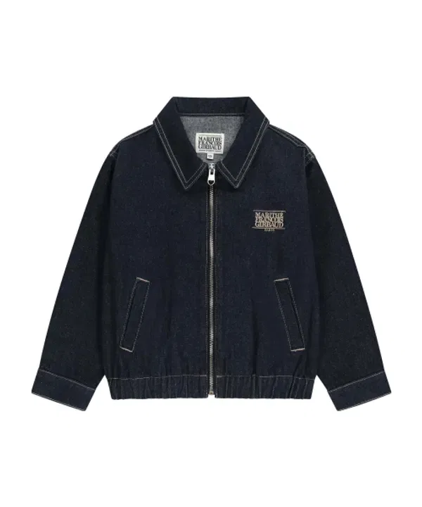 Джинсовая куртка Kids Classic Logo Zip-Up, dark blue, Marithé Kids — фото 2