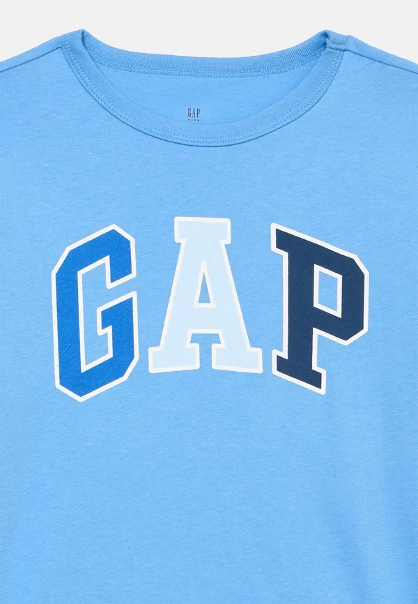 Набор из 2 футболок с принтом по выгодной цене Gap, голубой — фото 4