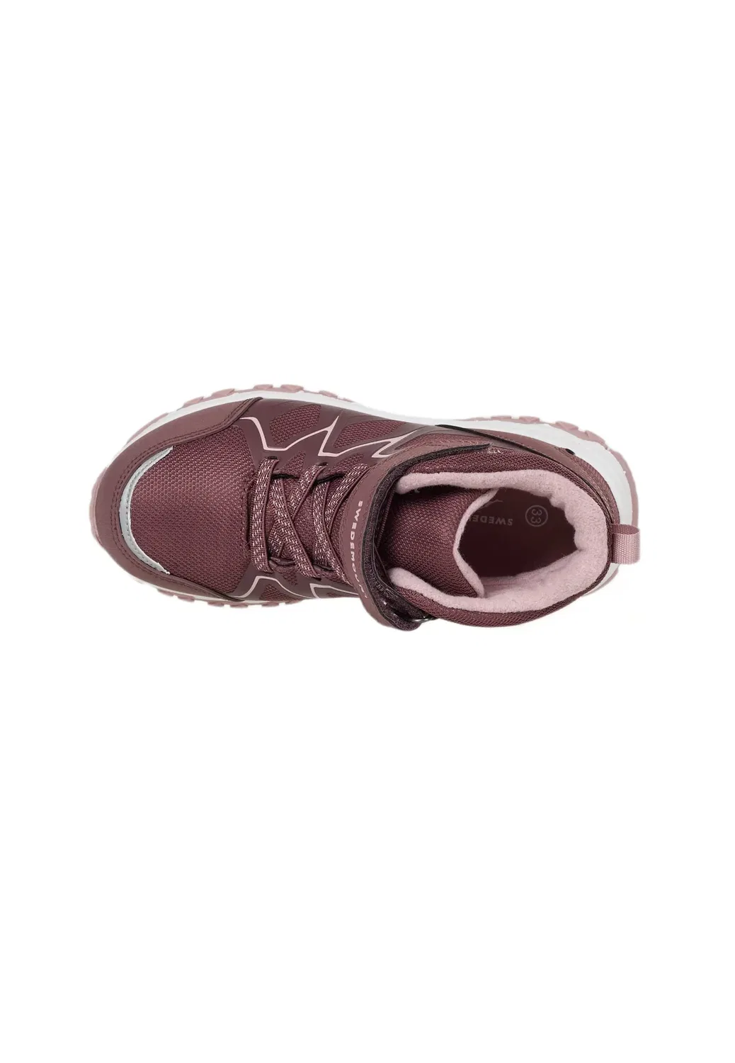 Nordkap mid 1v wp обувь унисекс - походные ботинки Swedemount, Dk Mauve Pink — фото 3