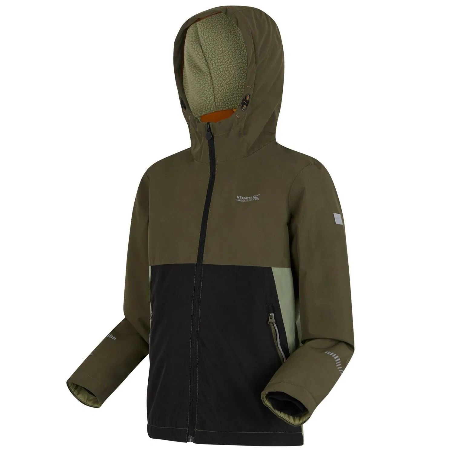 Детская зимняя куртка с флисовой подкладкой Hillain Regatta, Stadtgrun Schwarz
